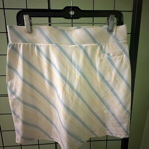 Striped White and Blue Skirt